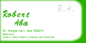 robert aba business card