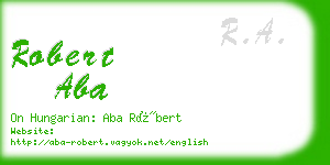 robert aba business card